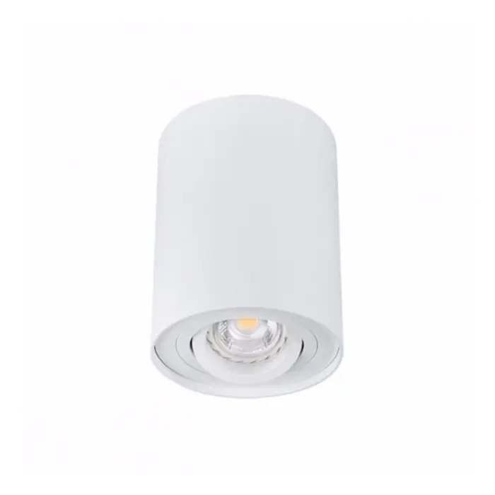 immagine faretto lampada da soffitto spot tondo orientabile gu10 bianco 1 luce