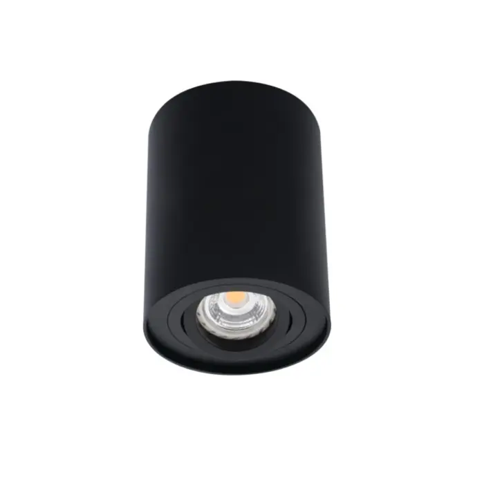 immagine del prodotto faretto lampada da soffitto spot tondo orientabile gu10 nero 1 luce