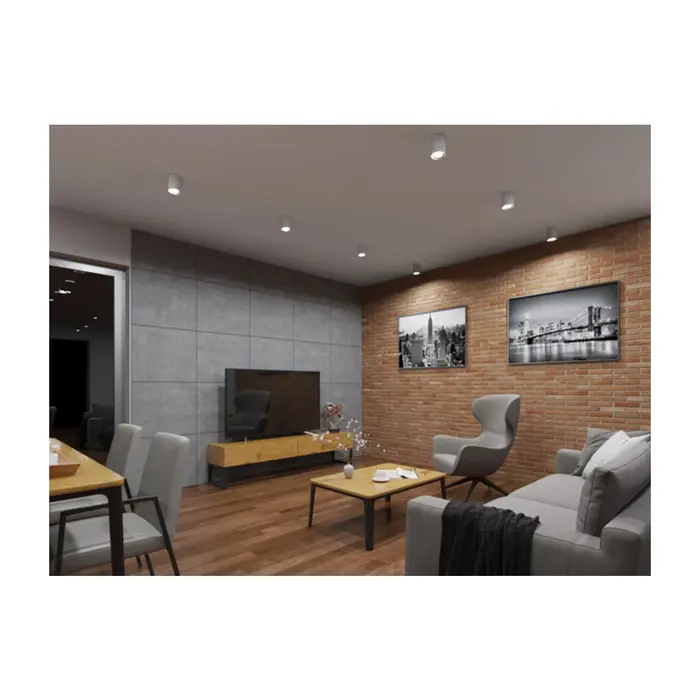 DOA SP 1 Faretto Led Orientabile Da Soffitto O Parete Per Lampadina GU10 (non Inclusa) - Bianco, Design Minimalista, Testa Girevole 310°