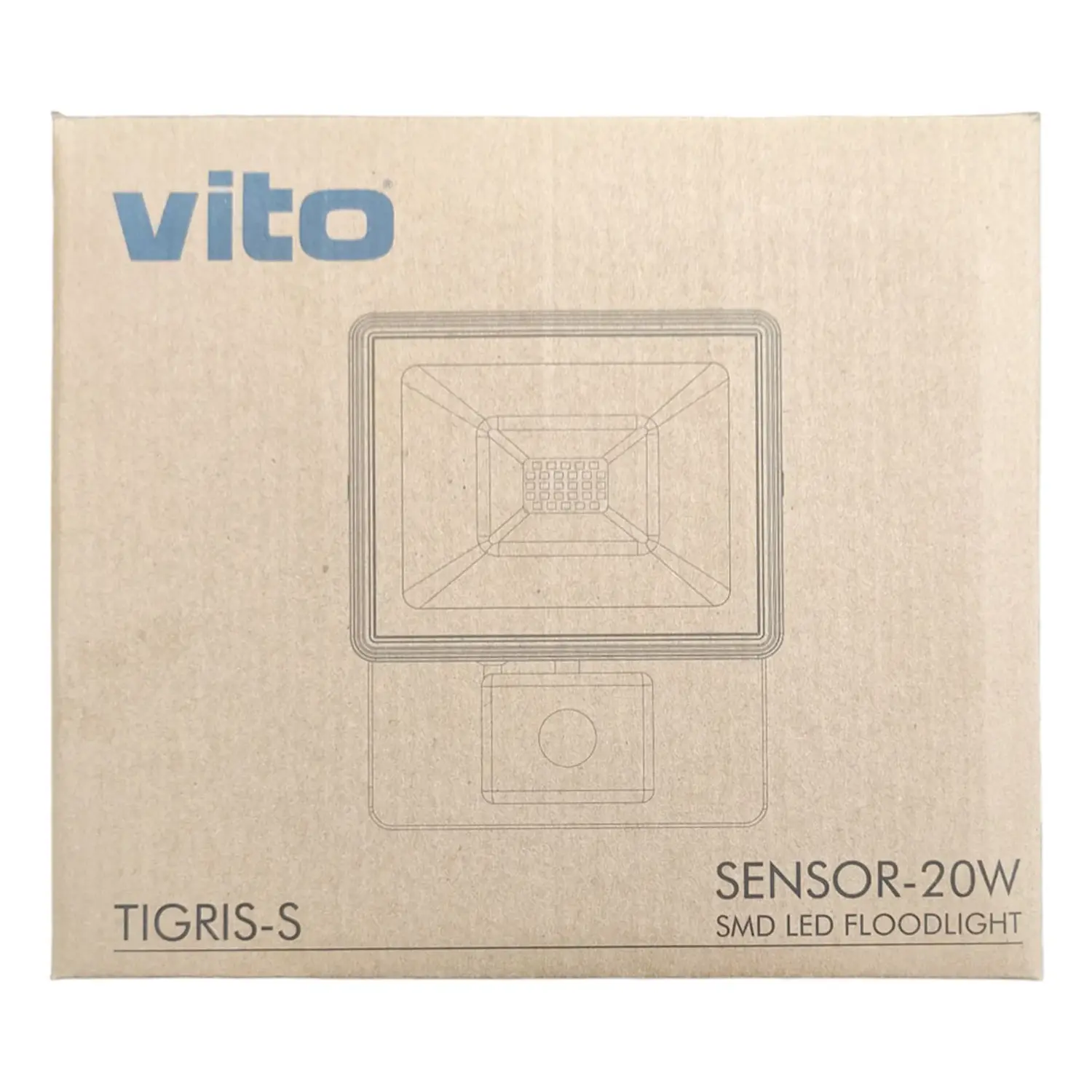 immagine Faretto LED da esterno con sensore di movimento 20W luce fredda Vito