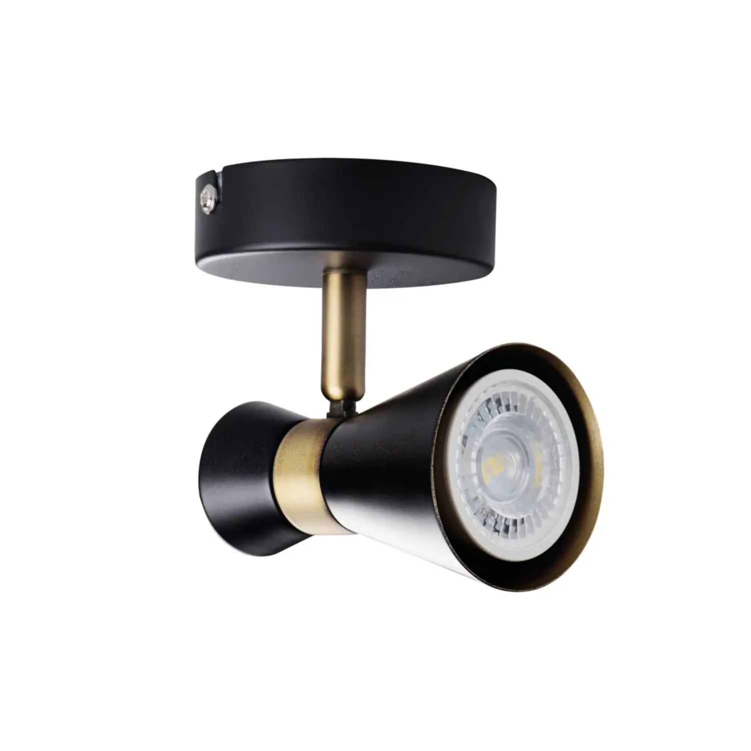 Trio Leuchten R80911032 Faretto Paris, Orientabile, 1 Luce Con Attacco GU10, Colore Nero Opaco – Lampadina Esclusa