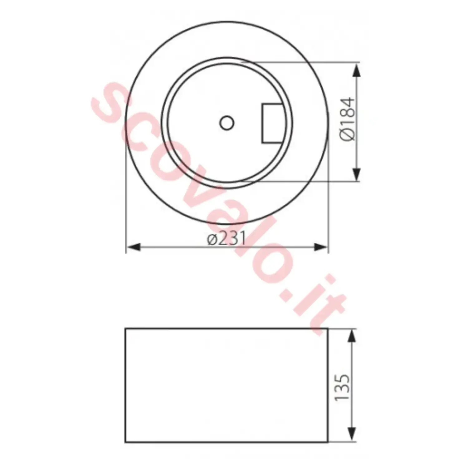 immagine faro da parete bianco 2x26 watt faretto soffitto negozio ufficio