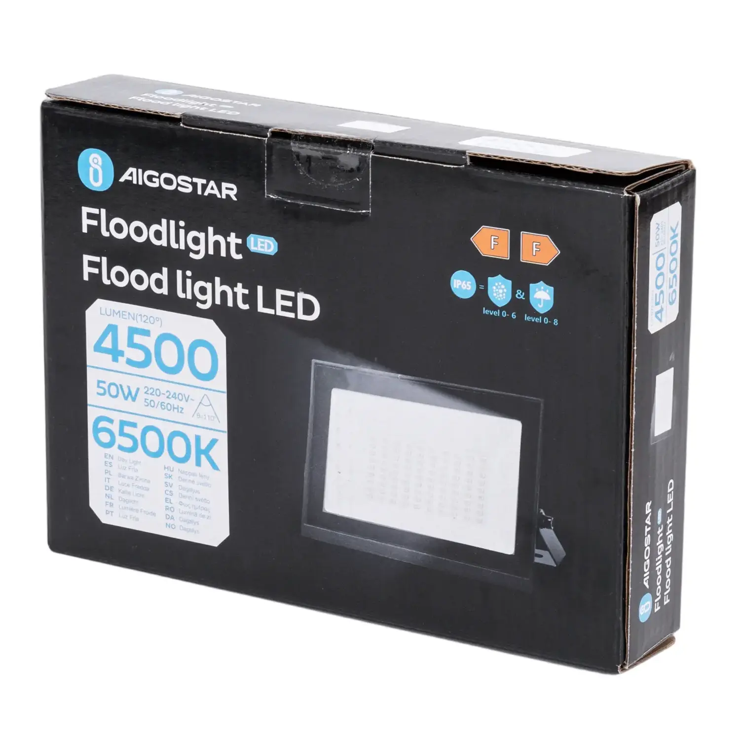 immagine faro flood light led serie 07 50 watt 220-240 volt bianco freddo nero