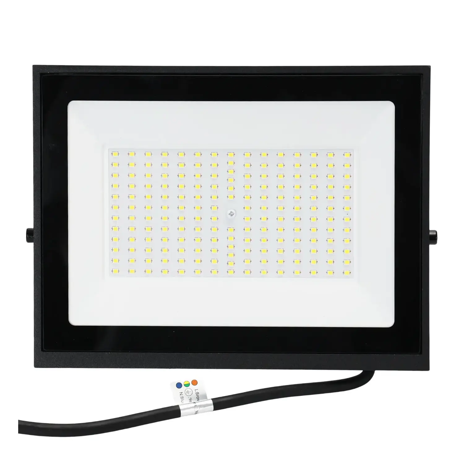 immagine faro led esterno stagno 100 watt 220-240 volt bianco freddo nero ip65