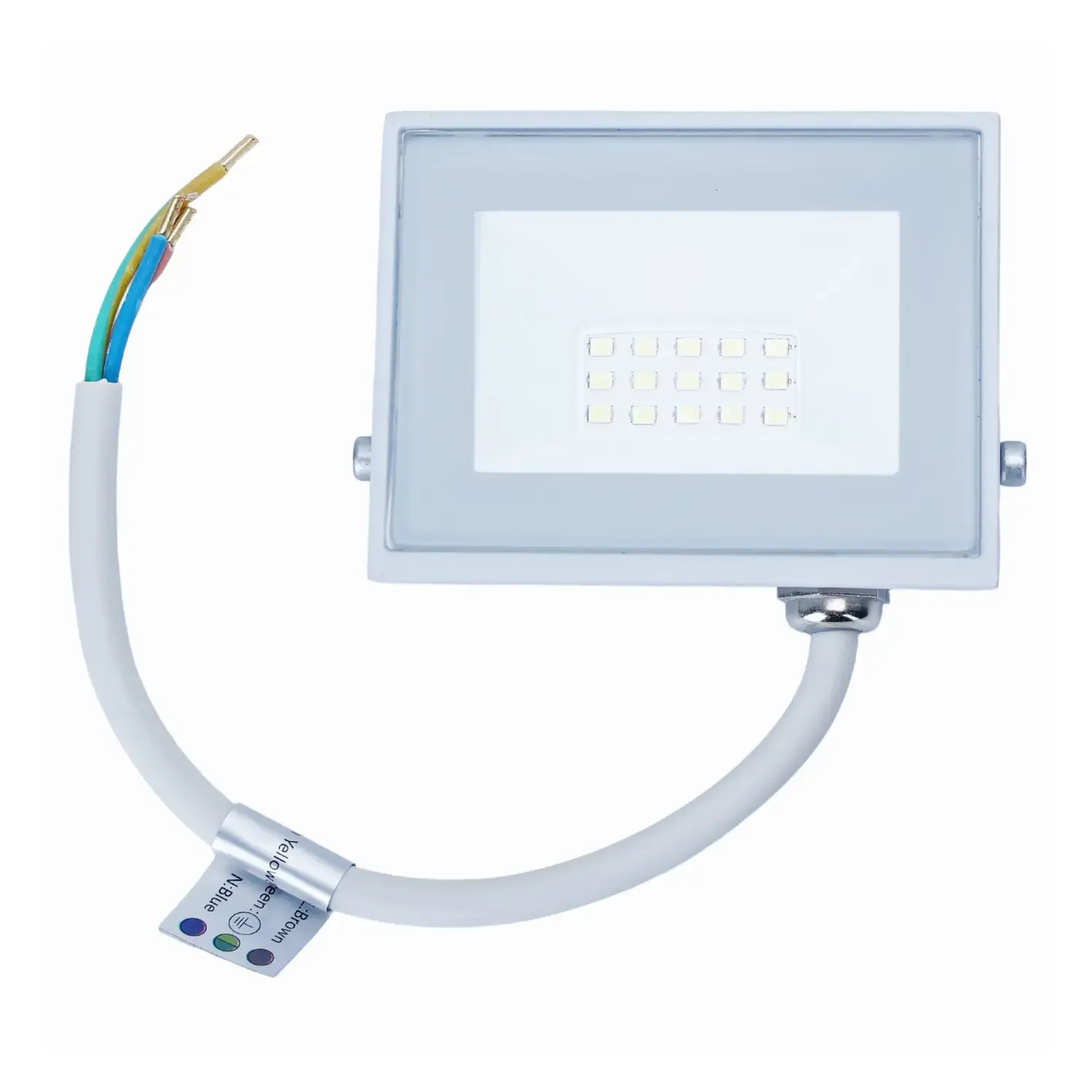 immagine faro led esterno stagno 10 watt 220-240 volt bianco freddo bianco ip65