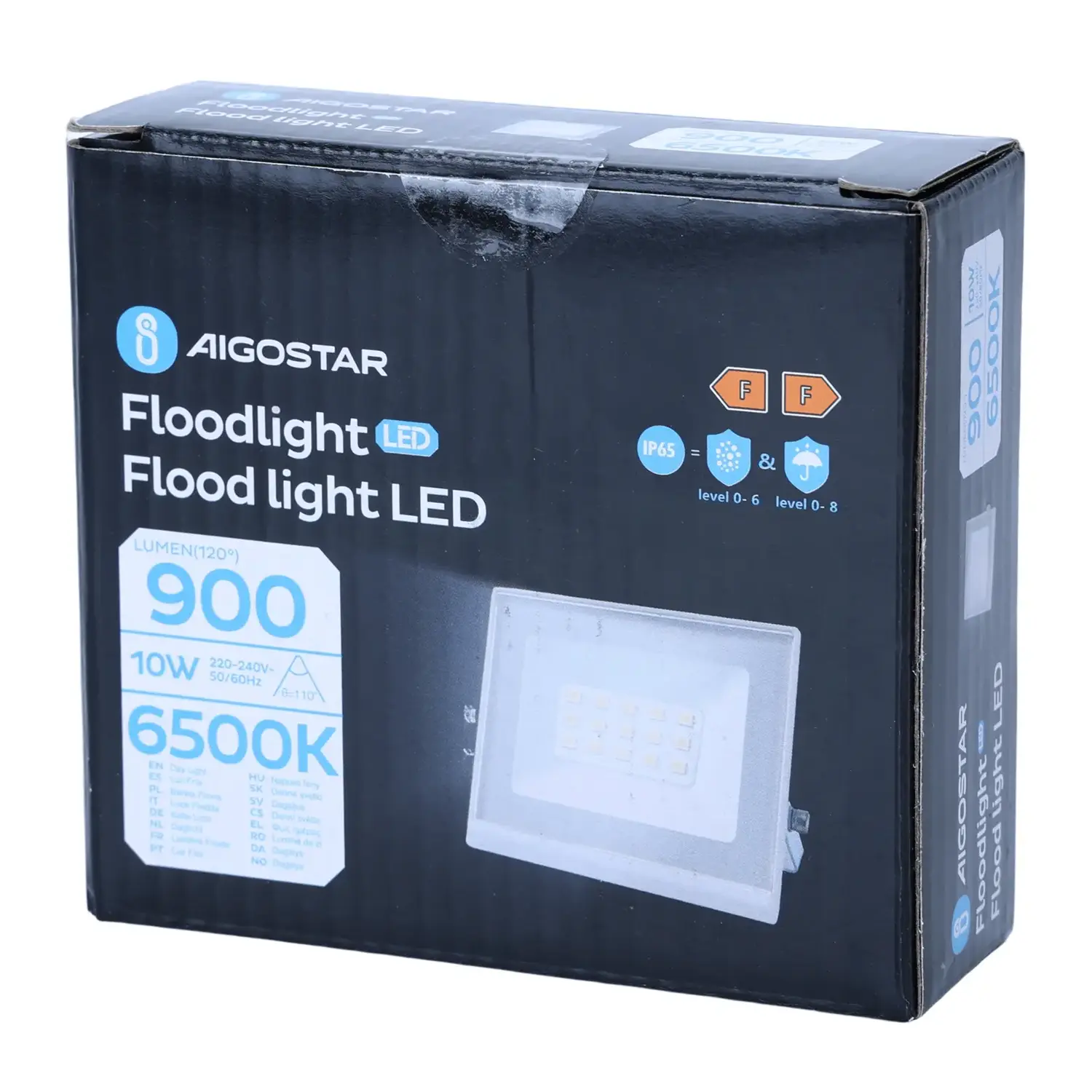 immagine faro led esterno stagno 10 watt 220-240 volt bianco freddo bianco ip65
