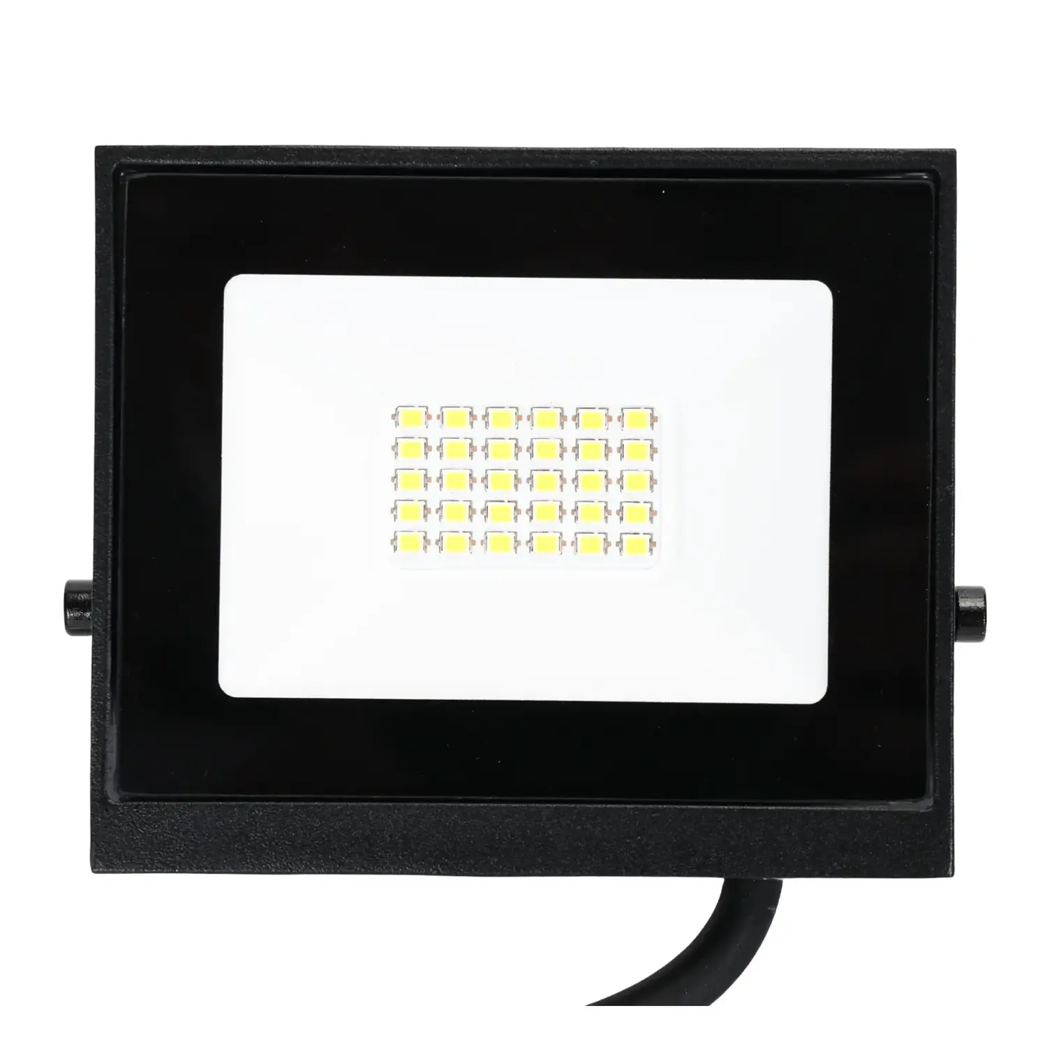 immagine faro led esterno stagno 20 watt 220-240 volt bianco freddo nero ip65