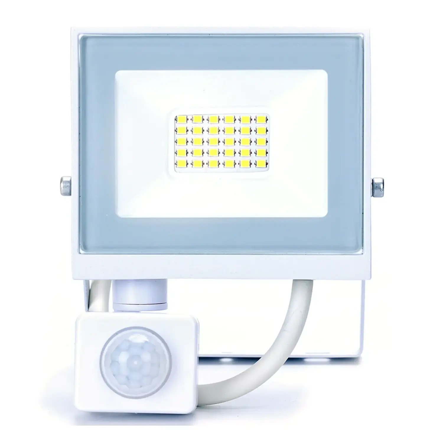 immagine Faro led sensore crepuscolare e di movimento 20 watt 220-240 volt bianco naturale bianco