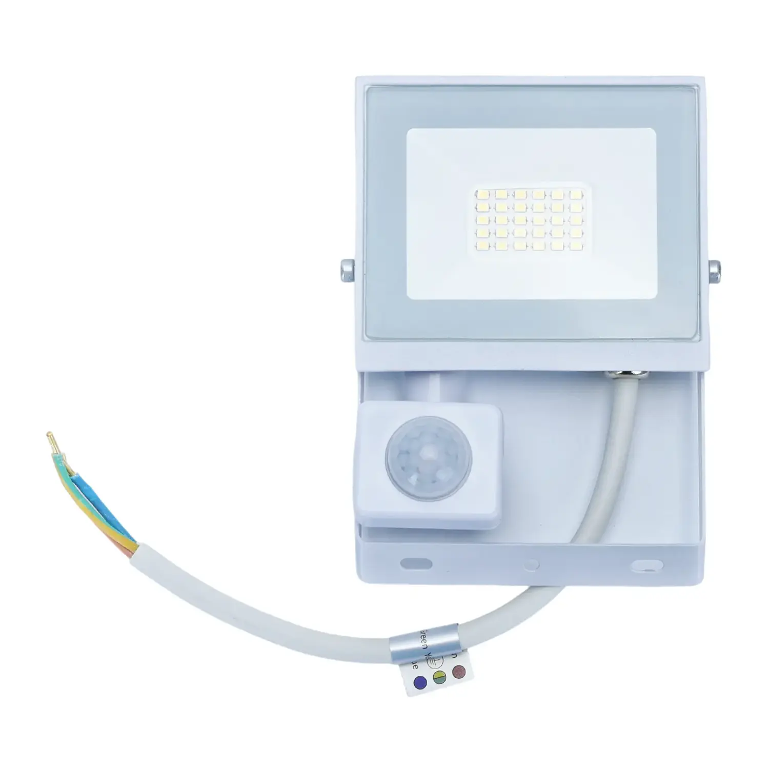 immagine Faro led sensore crepuscolare e di movimento 20 watt 220-240 volt bianco naturale bianco