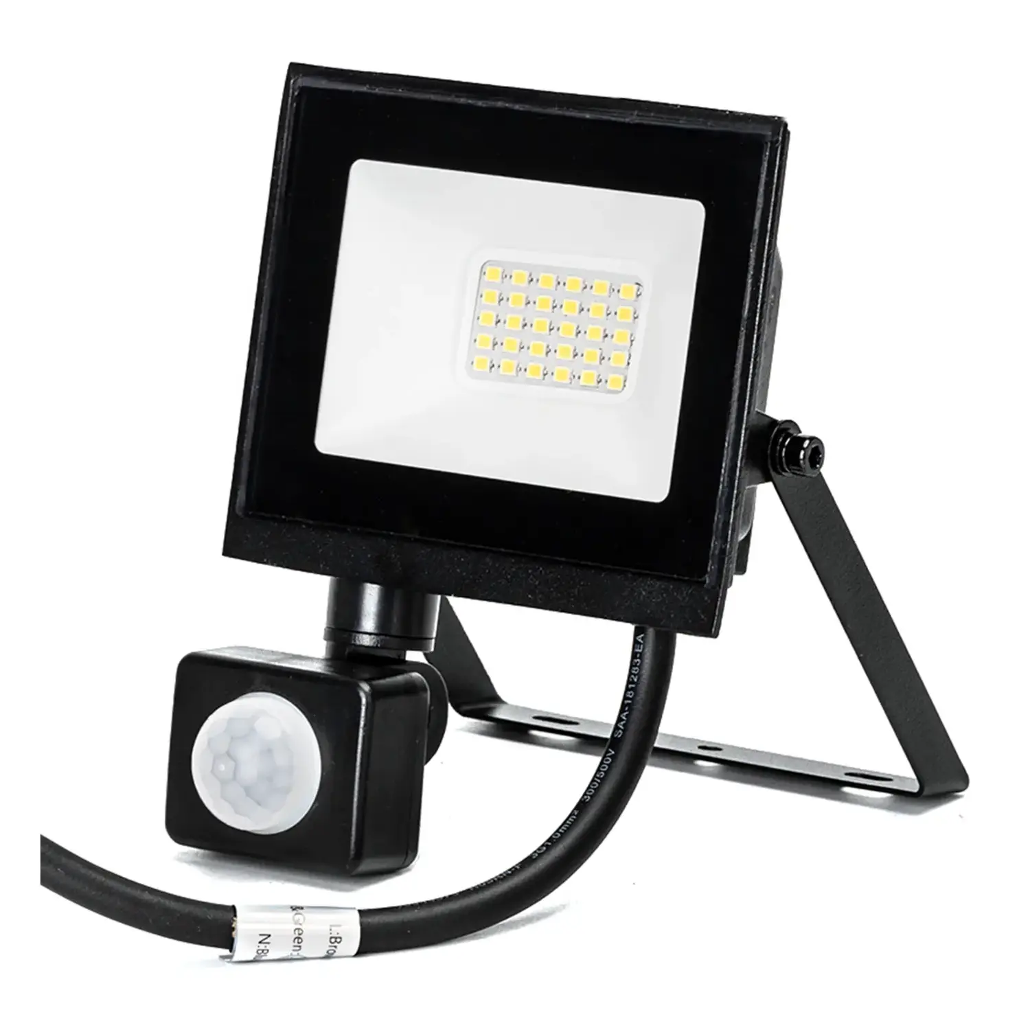 immagine del prodotto Faro led sensore crepuscolare e di movimento 20 watt 220-240 volt bianco naturale nero