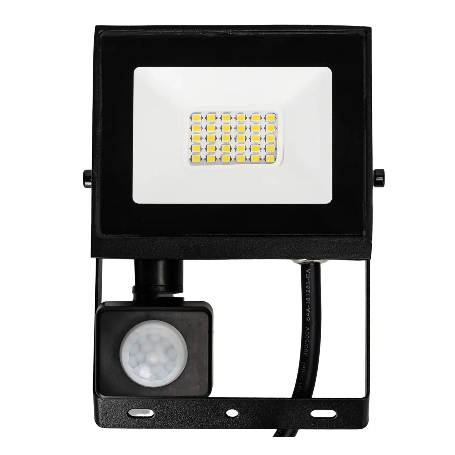 immagine Faro led sensore crepuscolare e di movimento 20 watt 220-240 volt bianco naturale nero