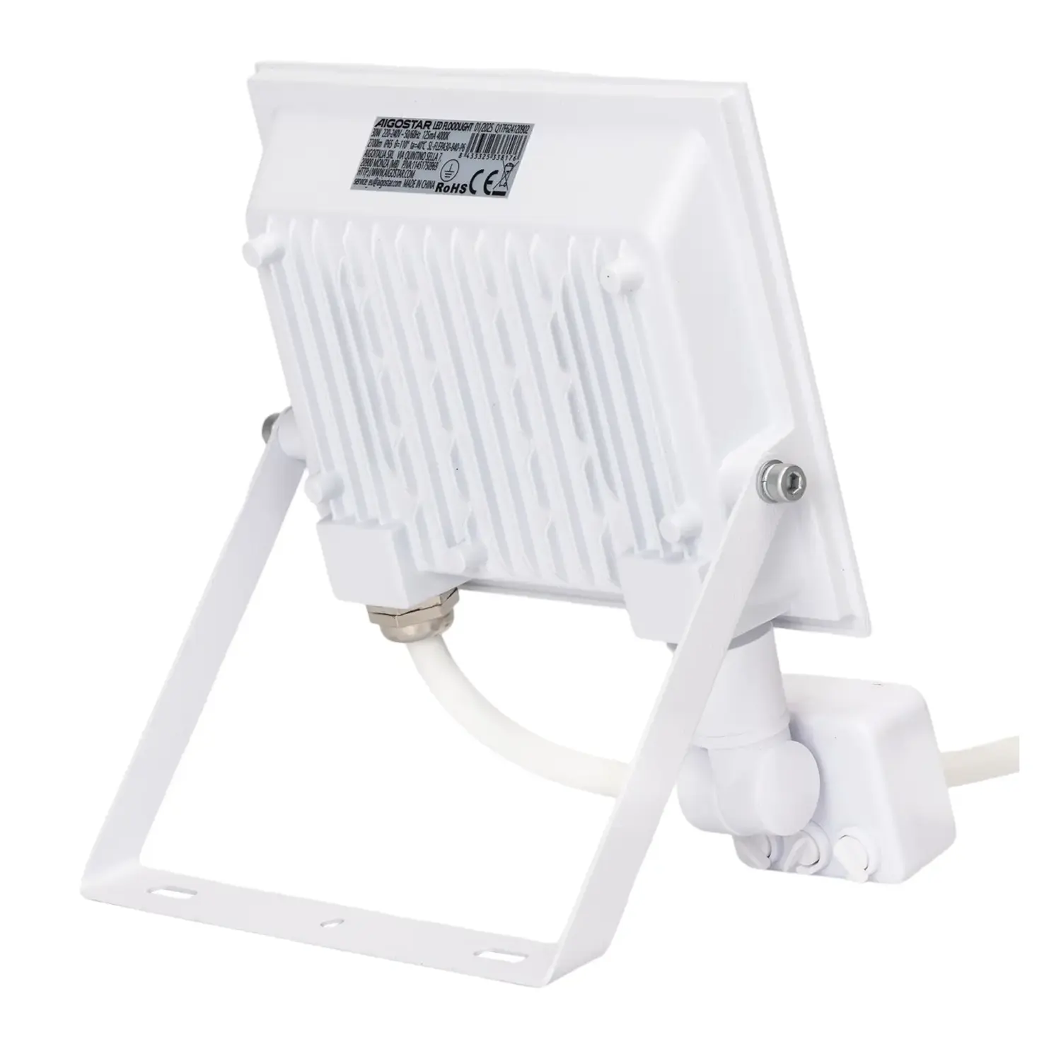 immagine Faro led sensore crepuscolare e di movimento 30 watt 220-240 volt bianco naturale bianco