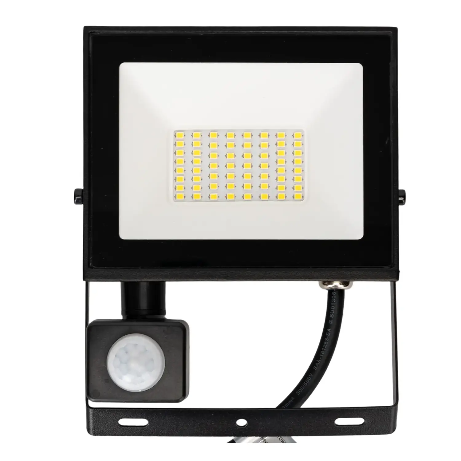 immagine Faro led sensore crepuscolare e di movimento 30 watt 220-240 volt bianco naturale nero