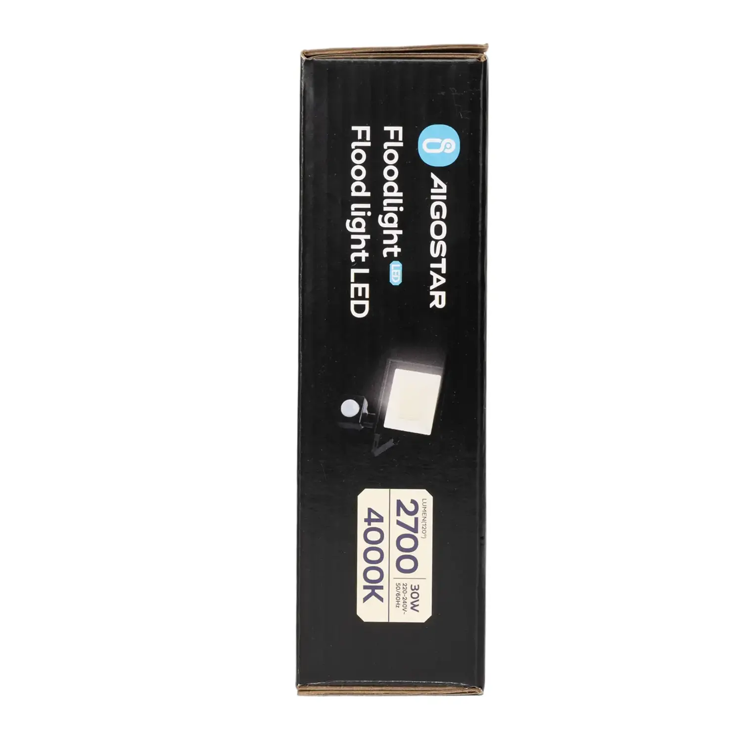 immagine Faro led sensore crepuscolare e di movimento 30 watt 220-240 volt bianco naturale nero