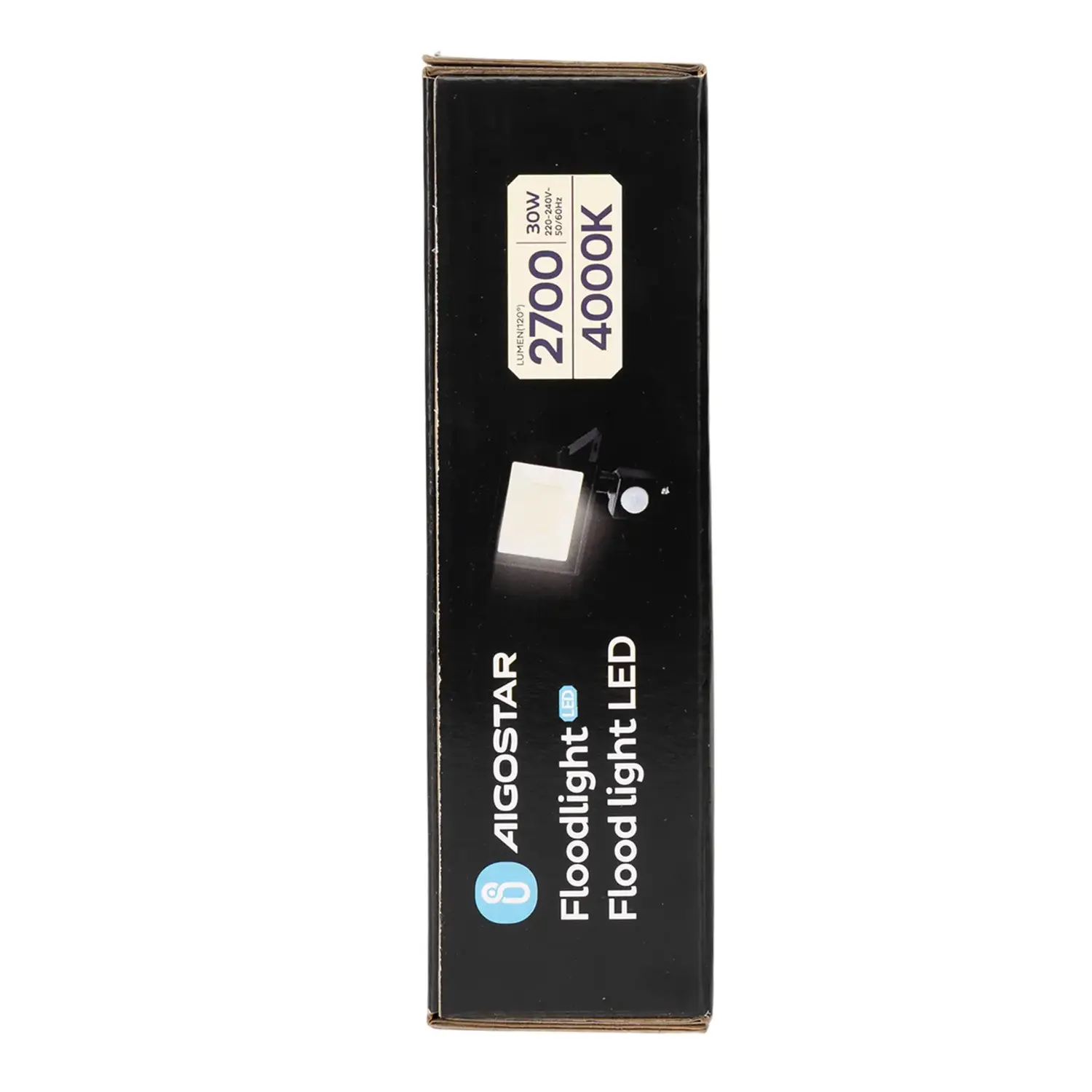 immagine Faro led sensore crepuscolare e di movimento 30 watt 220-240 volt bianco naturale nero