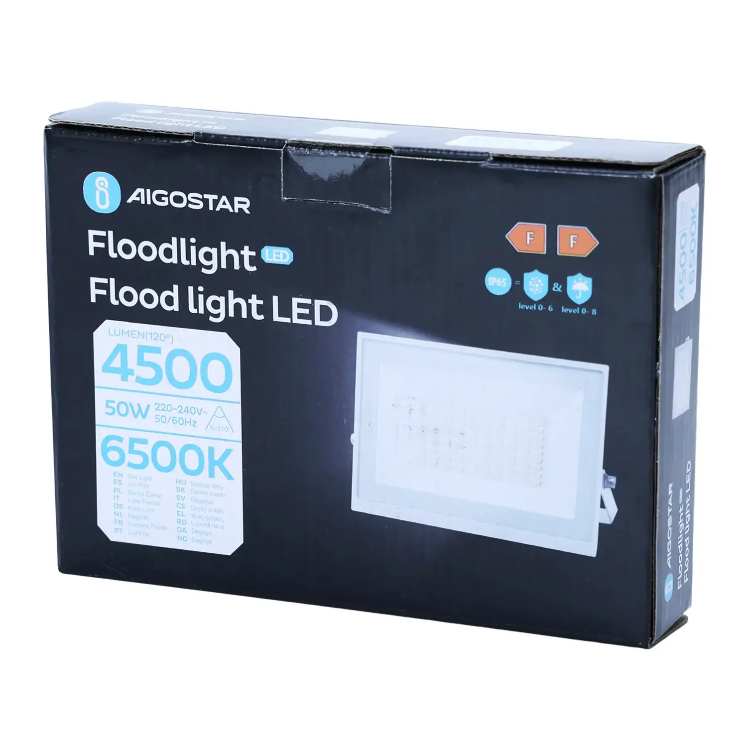 immagine faro led esterno stagno 50 watt 220-240 volt bianco freddo bianco ip65