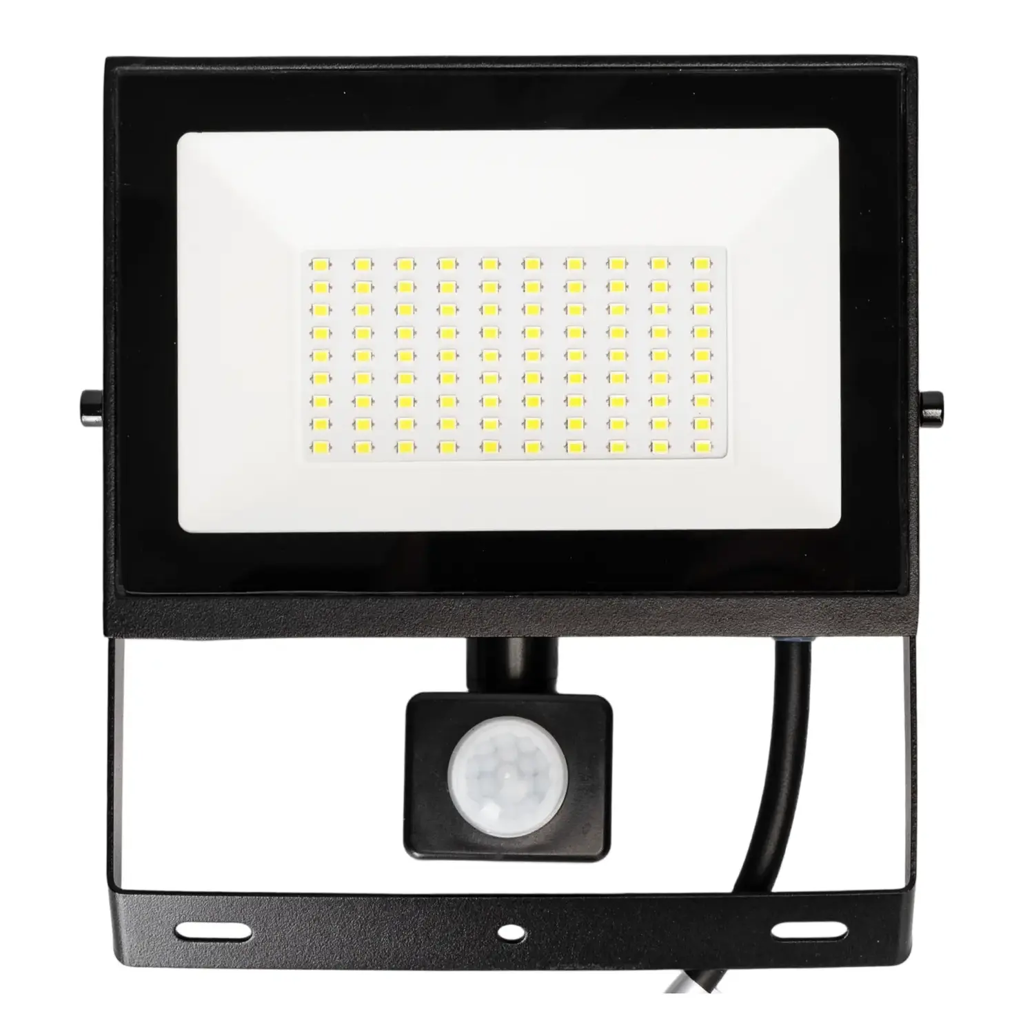immagine Faro led sensore crepuscolare e di movimento 50 watt 220-240 volt bianco naturale nero