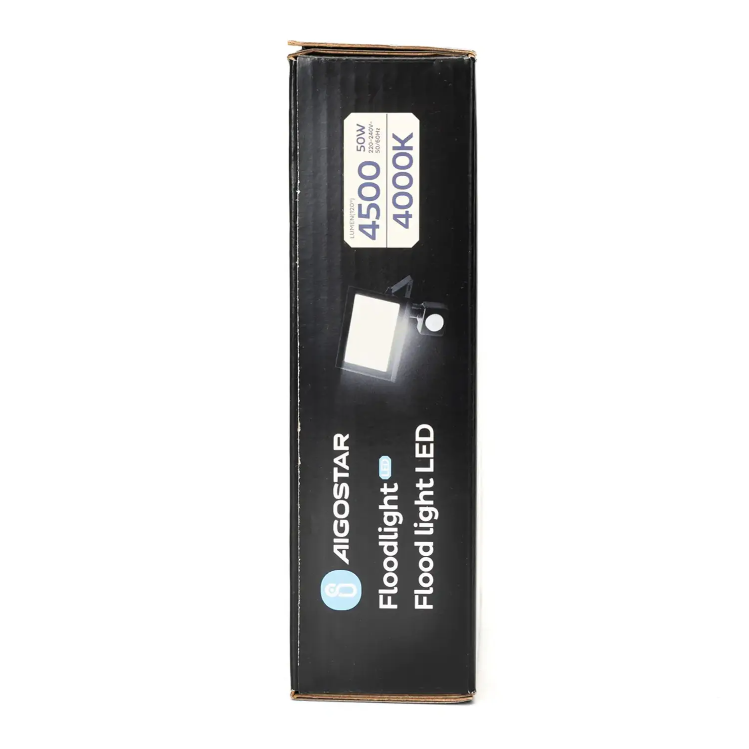 immagine Faro led sensore crepuscolare e di movimento 50 watt 220-240 volt bianco naturale nero