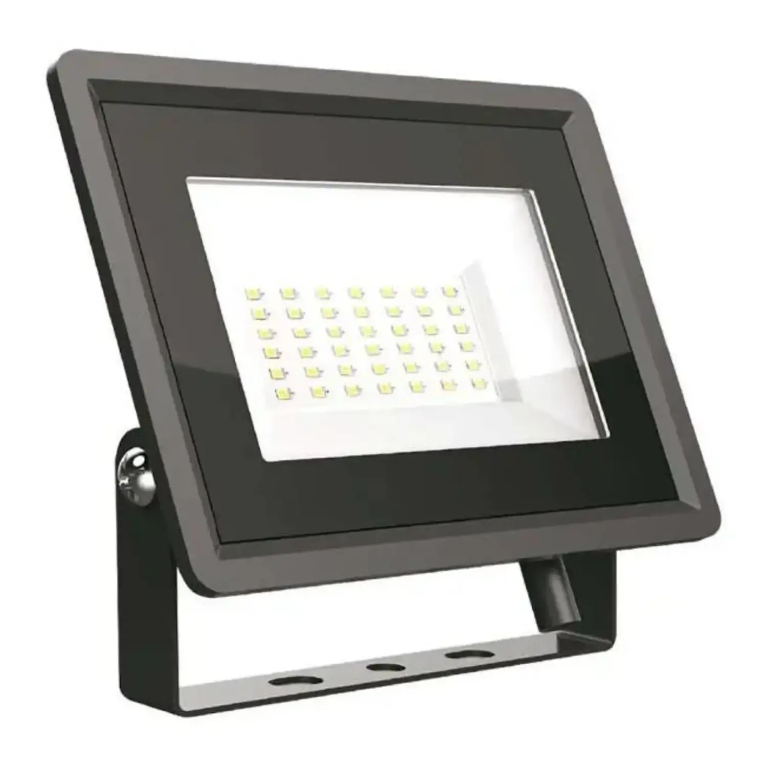 immagine del prodotto faro proiettore esterno led smd ultraluminoso slim ip65 30 watt bianco freddo