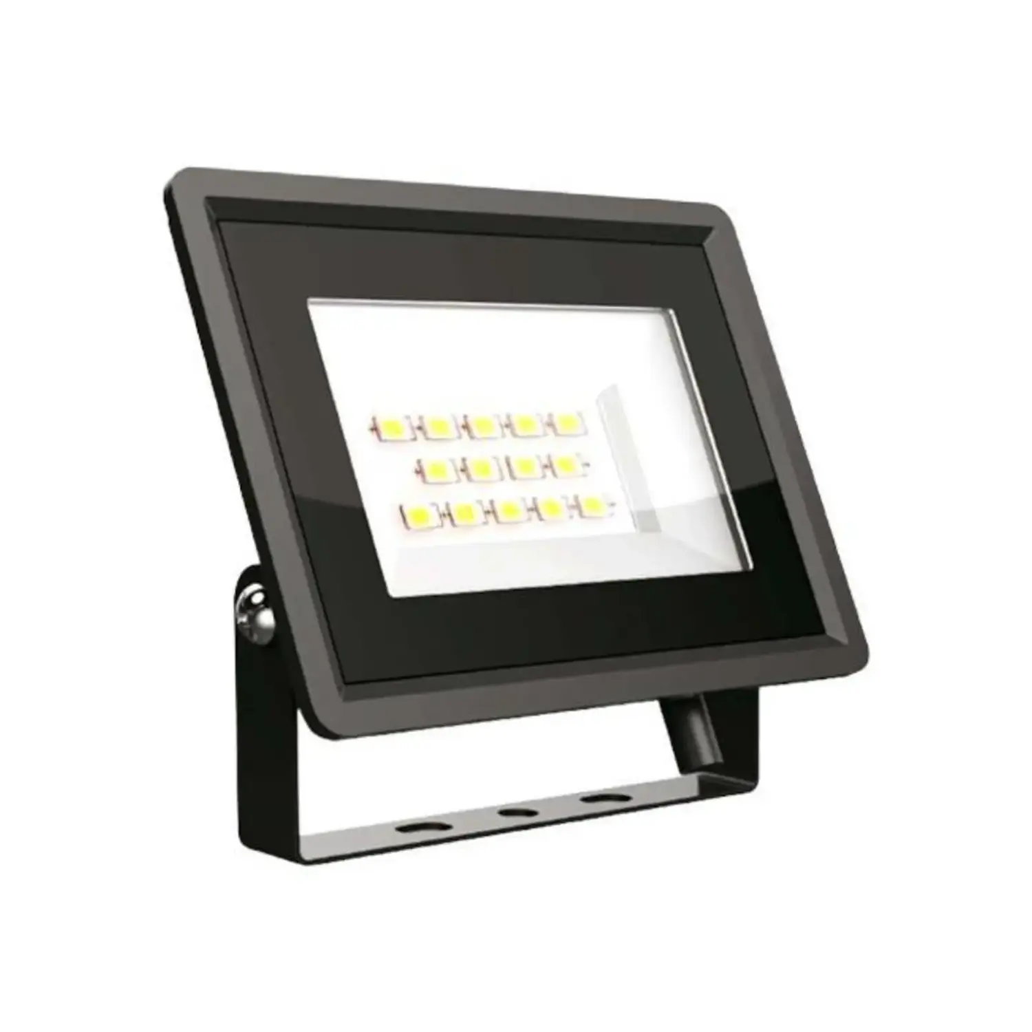 immagine faro proiettore esterno led smd ultraluminoso slim ip65 20 watt bianco freddo