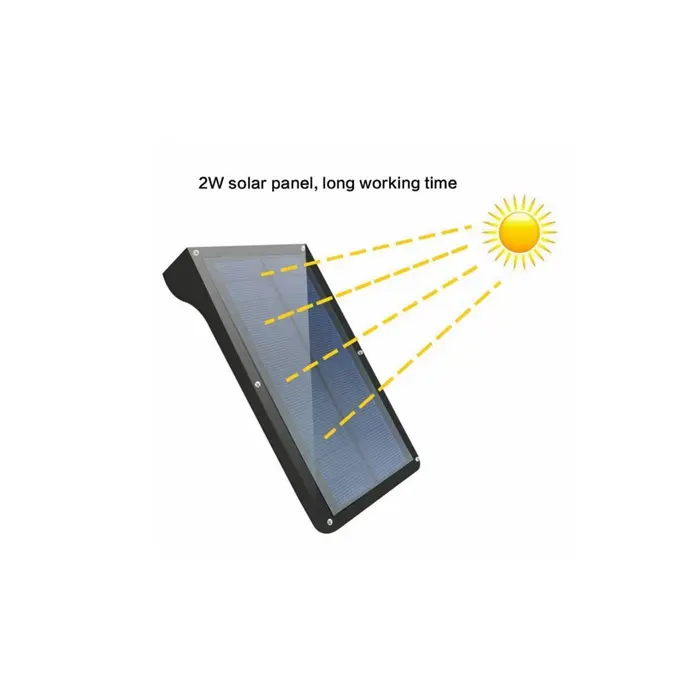 immagine faro esterno energia solare da 20 watt 42 LED sensore di movimento crepuscolare