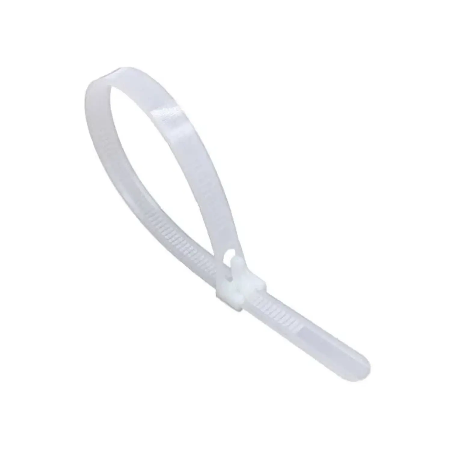 immagine fascetta nylon elettricista cablaggio fili elettrici 150x3,5mm bianco 100 pezzi