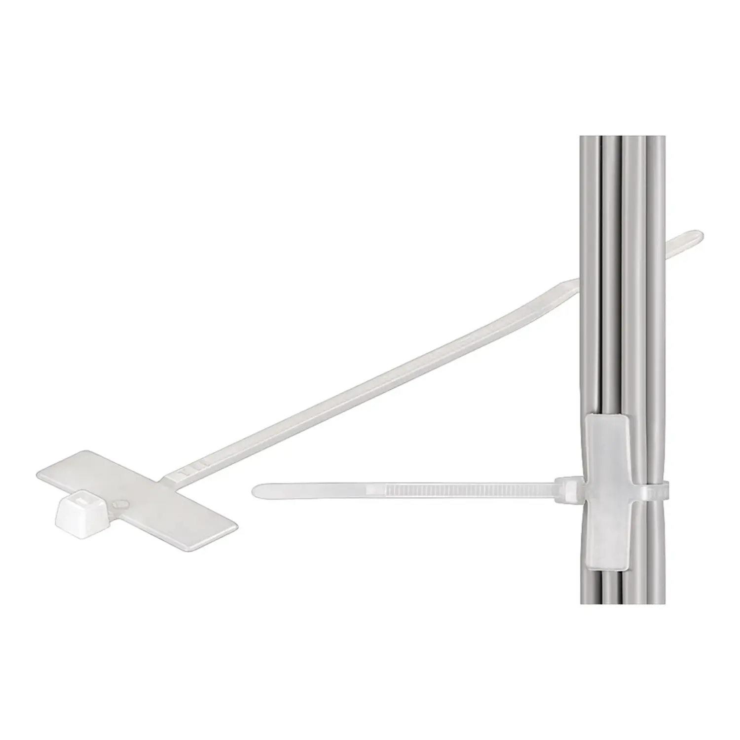 immagine del prodotto fascetta con targhetta autostringente segnalazione cavi 2,5mm 100 pezzi 100mm