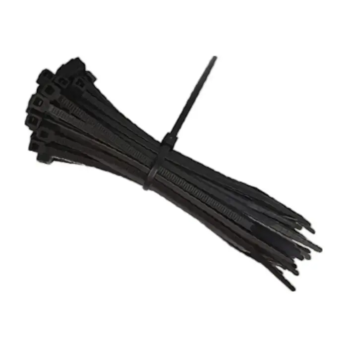 immagine del prodotto fascette in nylon stringicavi a stringere 200x4,8mm nero 100 pezzi