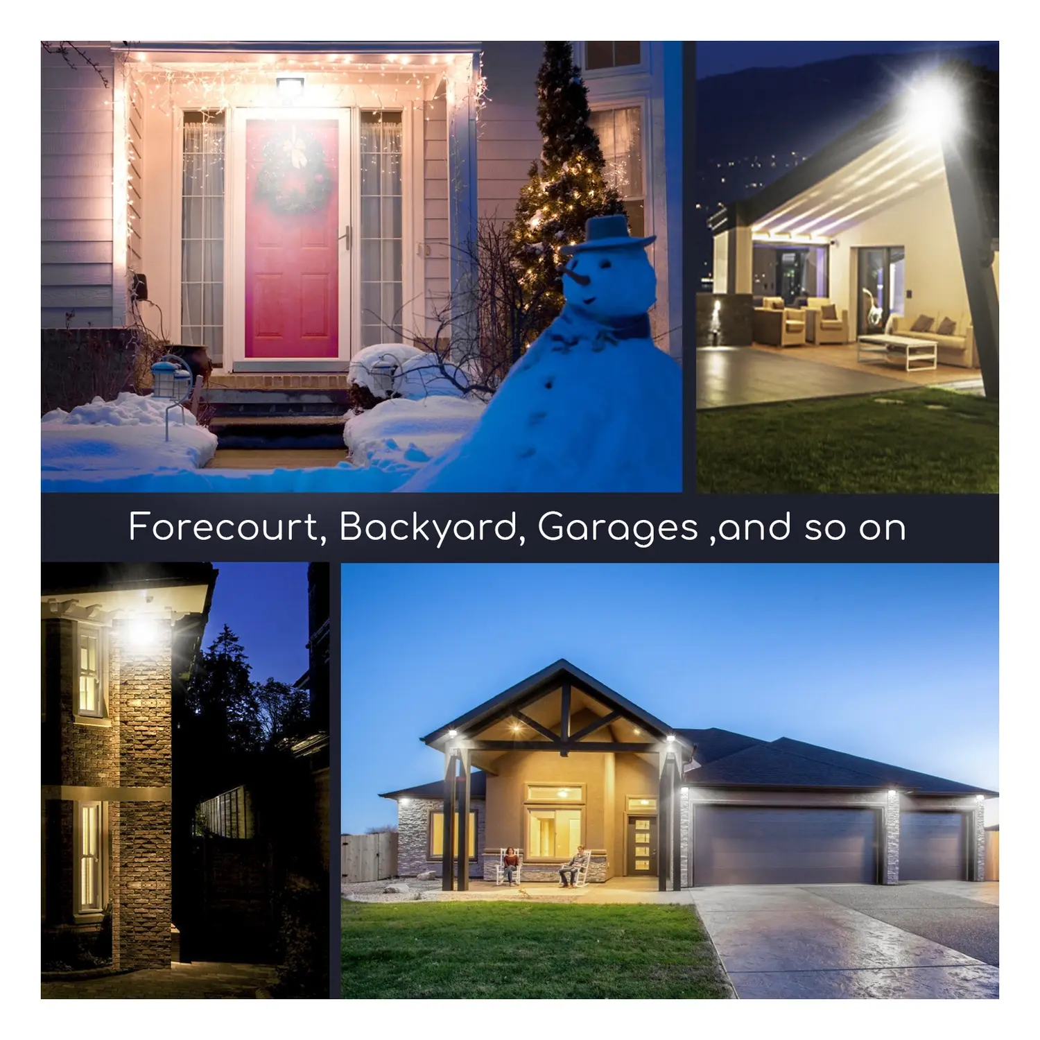 immagine Floodlight faro LED con sensore 50W 4300lm 4000K IP65