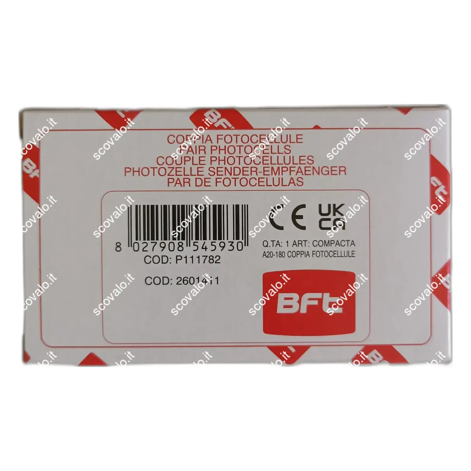 immagine Fotocellule BFT Compacta A20 Orientabili Parete 12-33V 15-35V IP44