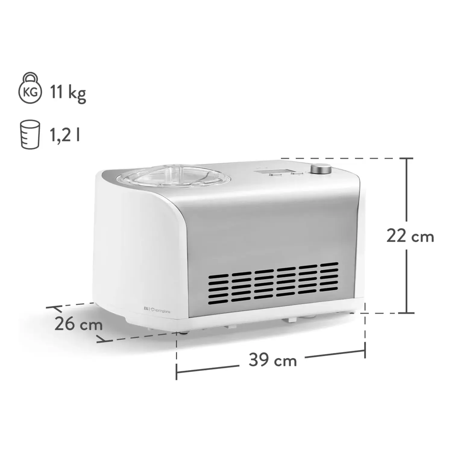 immagine gelatiera elli springlane autorefrigerante 1.2litri con compressore usato
