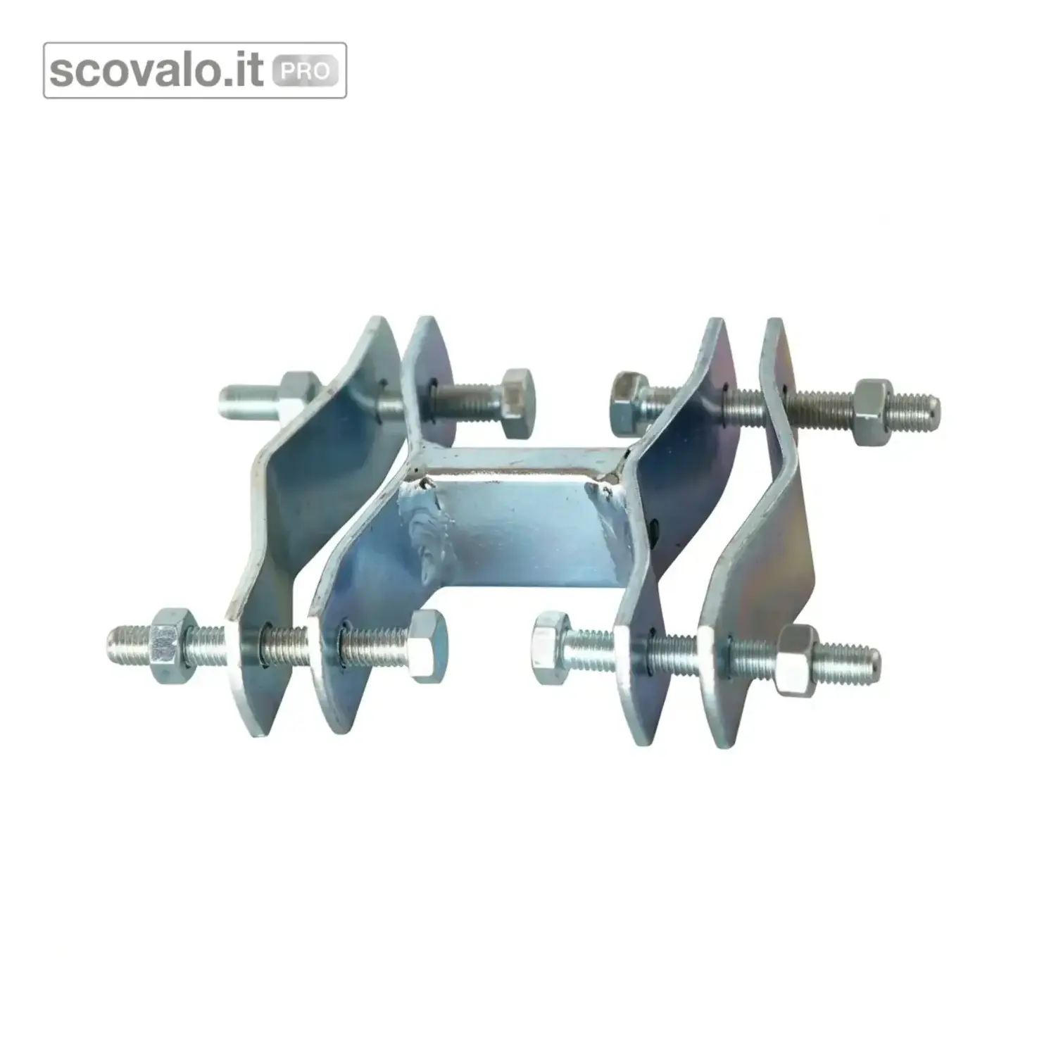 immagine del prodotto Giunto Cavallotto Doppio Palo Antenna TV 25-60mm - Sud Elettronica