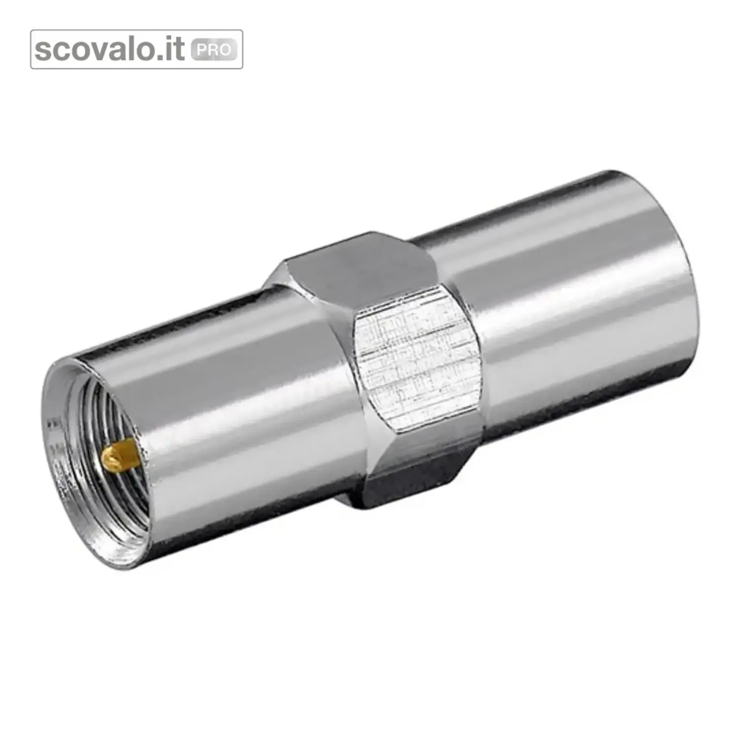immagine del prodotto Giunto Spina FME con Perno Dorato Connettore Antenna Spina-Spina