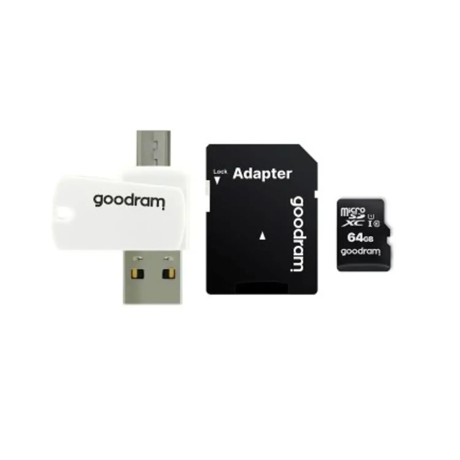immagine GoodRAM microSD 64GB Class 10 UHS-I Lettore USB 2.0 MicroSDXC