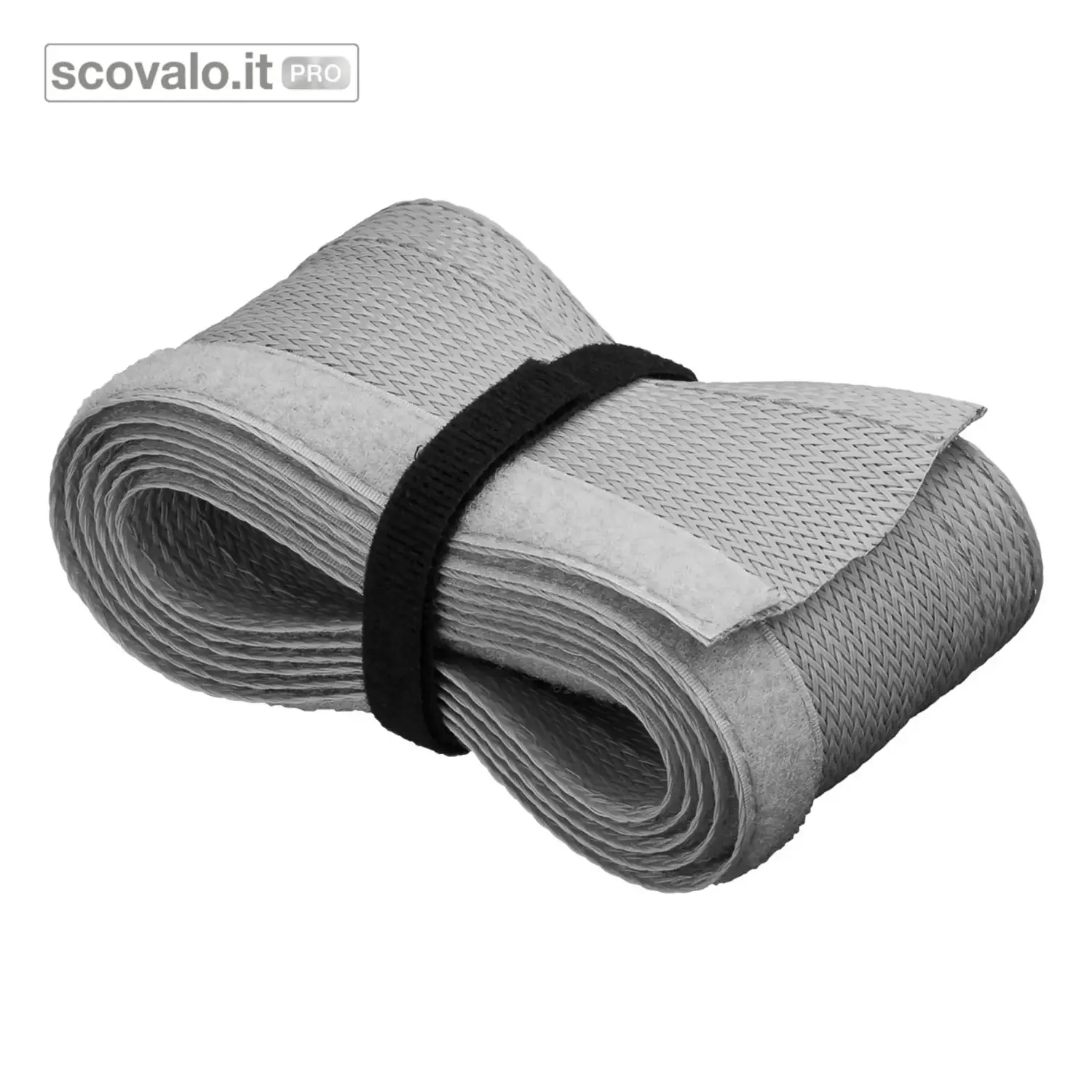 immagine del prodotto Guaina Avvolgi Cavi a Strappo 20-40 mm Grigio 1,8 mt Flessibile