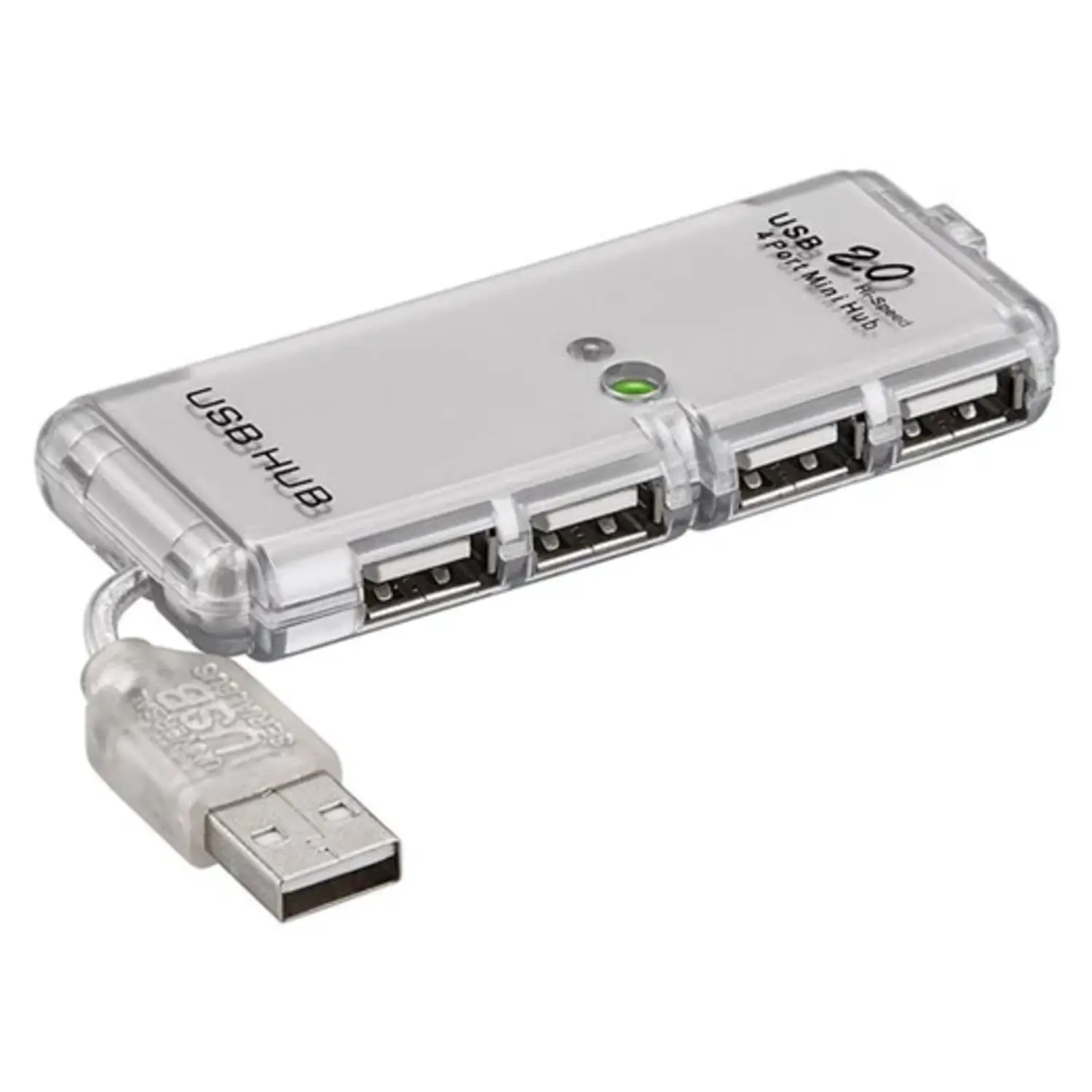 immagine 4 porte hub usb 2.0 hi-speed 4 ingressi ad alta velocità trasparente