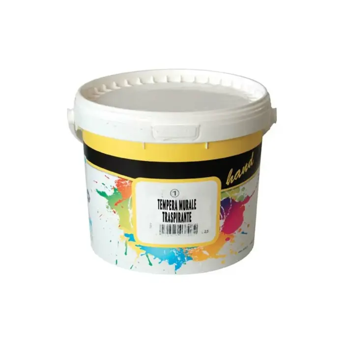 immagine secchio di idropittura murale a tempera 14lt bianco