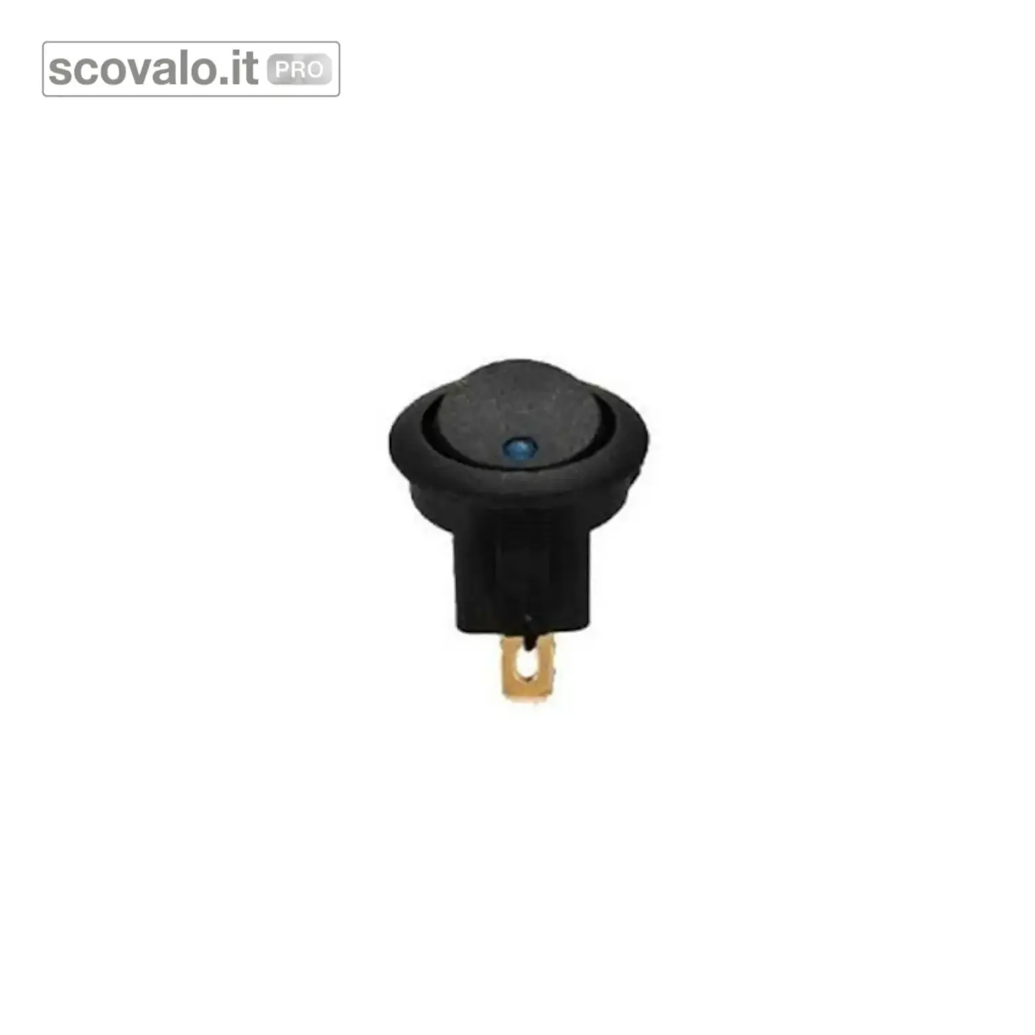 immagine del prodotto Interruttore Bilanciere Luminoso Blu 12V LED SPST 20mm 20A ON-OFF