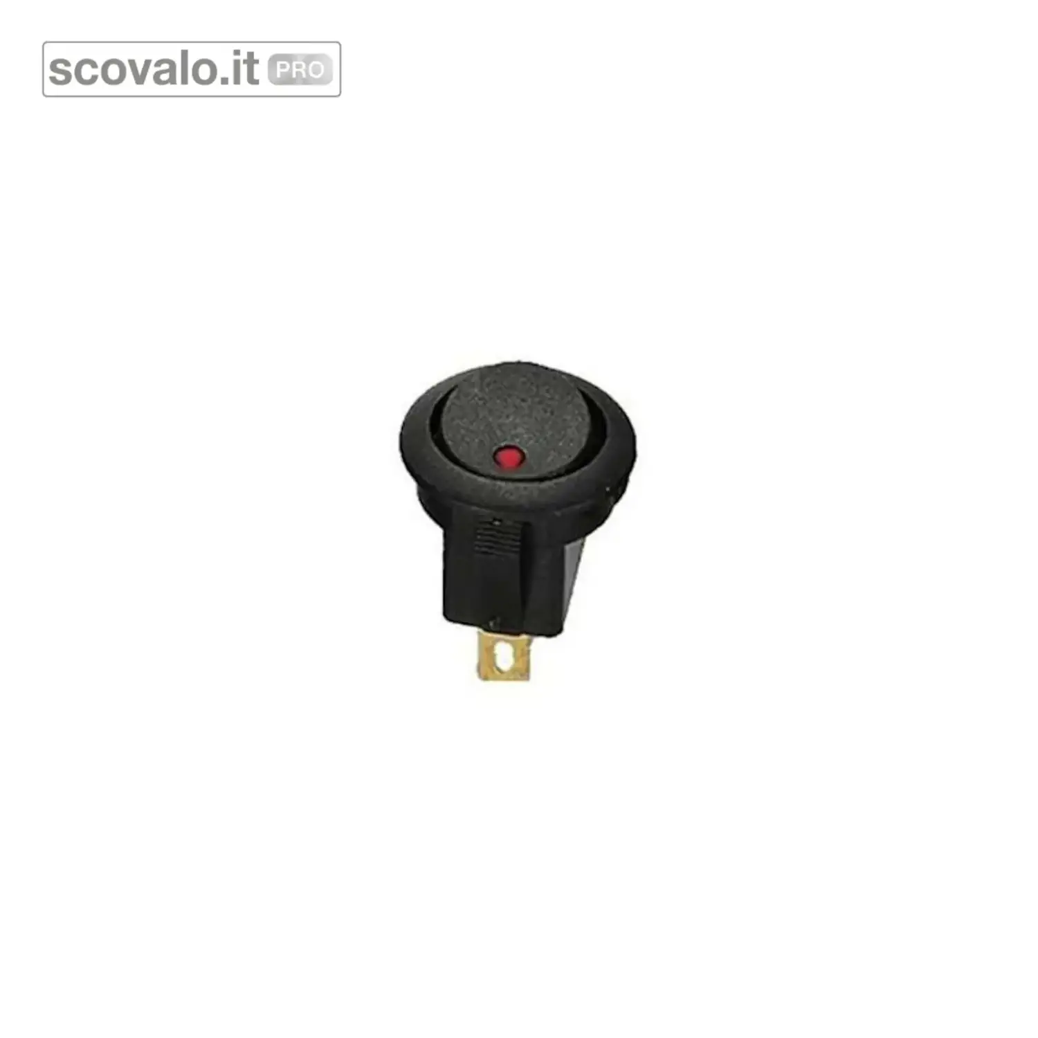 immagine del prodotto Interruttore Bilanciere Luminoso Rosso 12V 20mm SPST LED On-Off