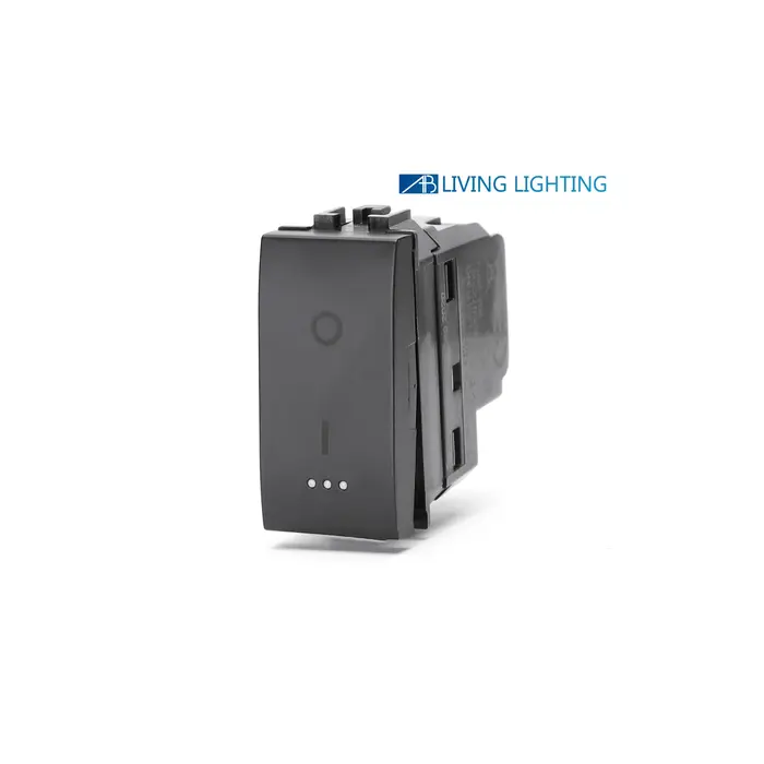 immagine del prodotto compatibile bticino livinglight living international nero interruttore bipolare 0-1