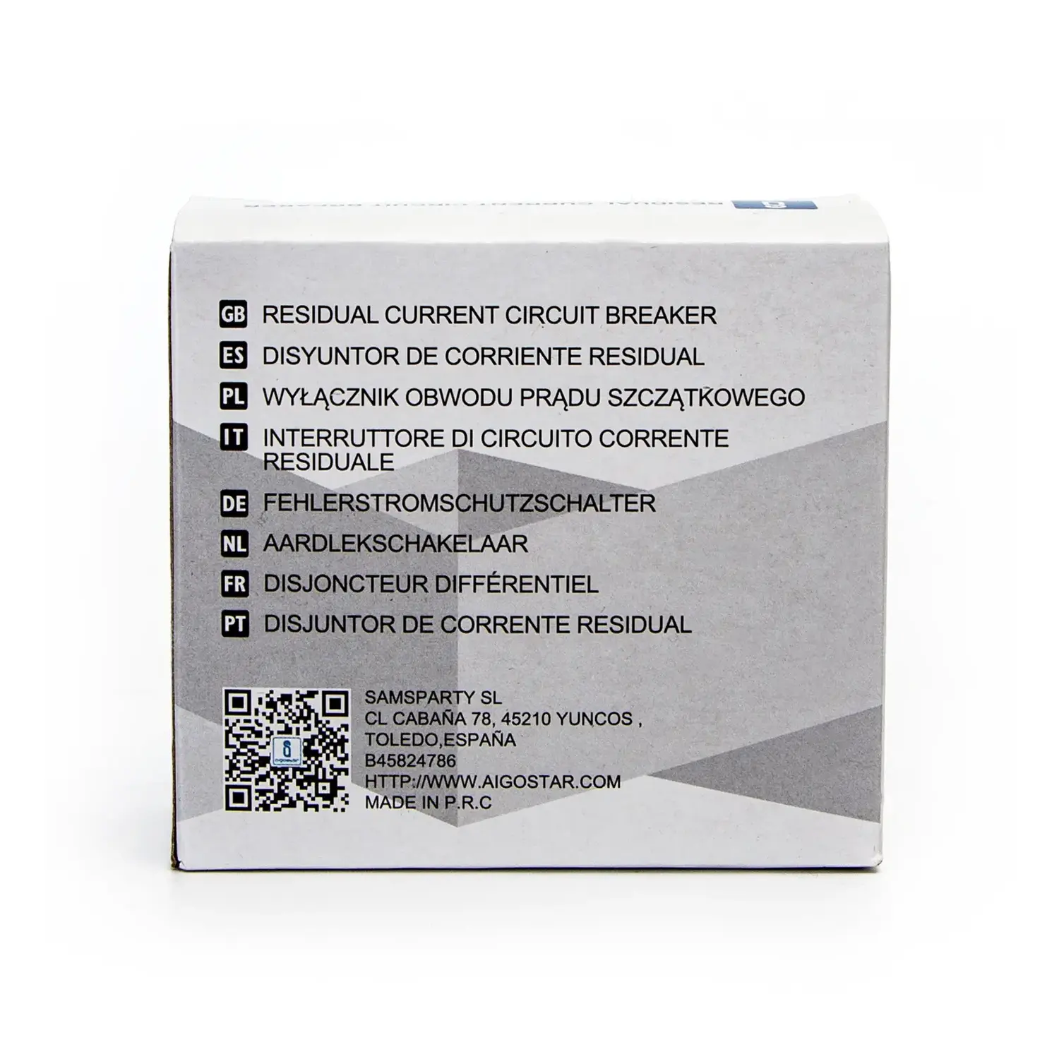 immagine Interruttore differenziale 2P 40A 30mA AC  grigio