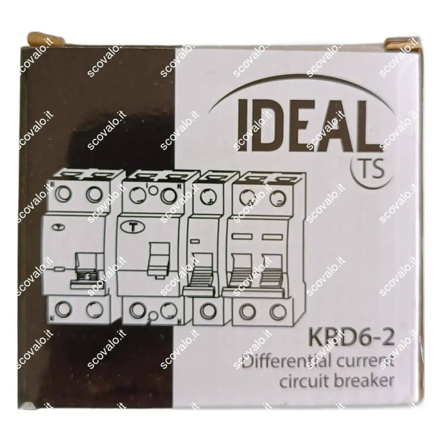 immagine interruttore differenziale puro 30mA 0.03A salvavita tipo AC 25a