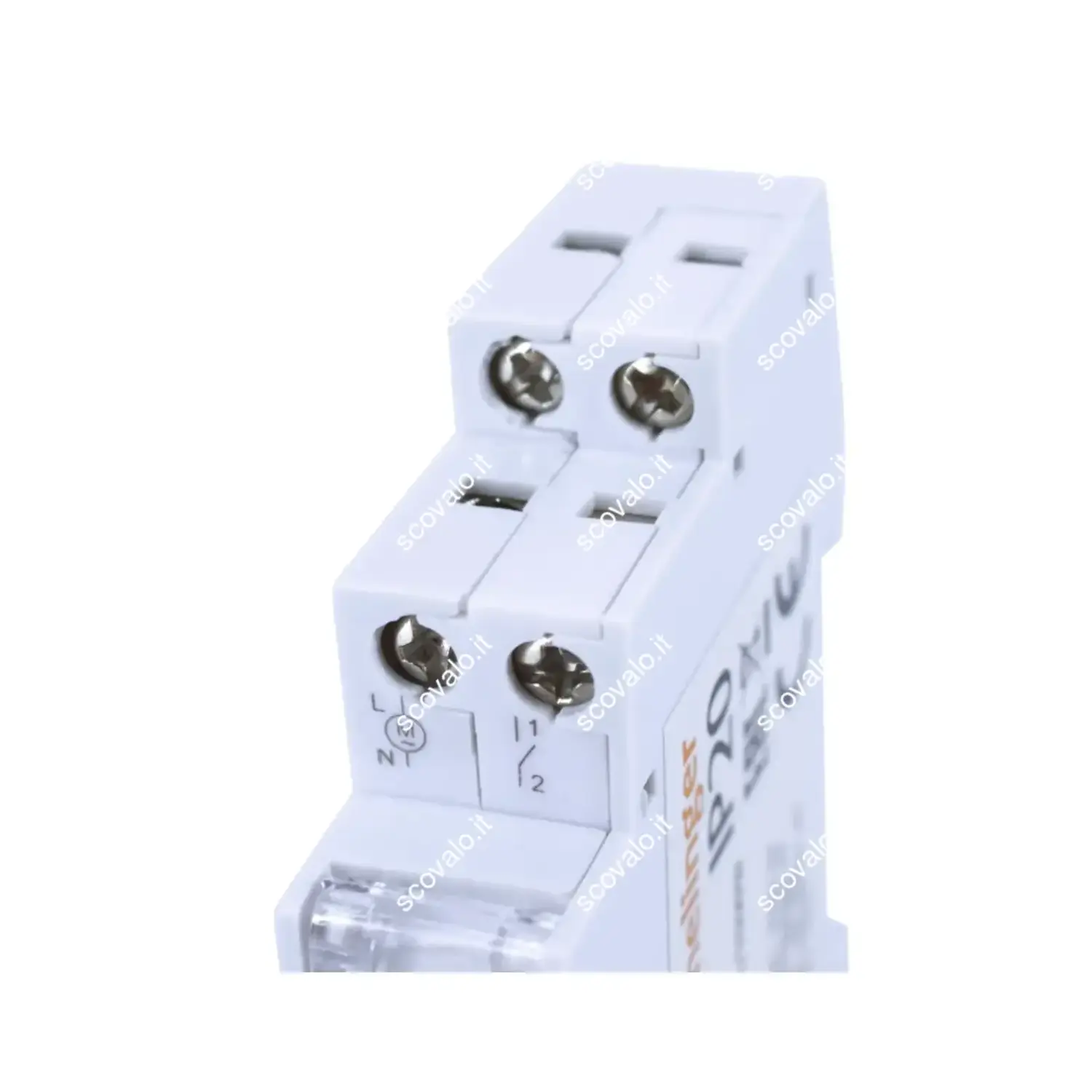 immagine timer meccanico temporizzatore 24 ore commutatore 230v barra din per illuminazione, scaldabagno, lampade esterne