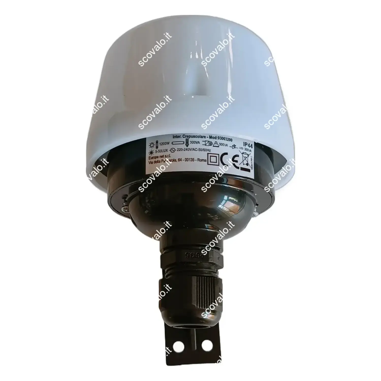 immagine sensore interruttore crepuscolare da esterno regolabile IP44