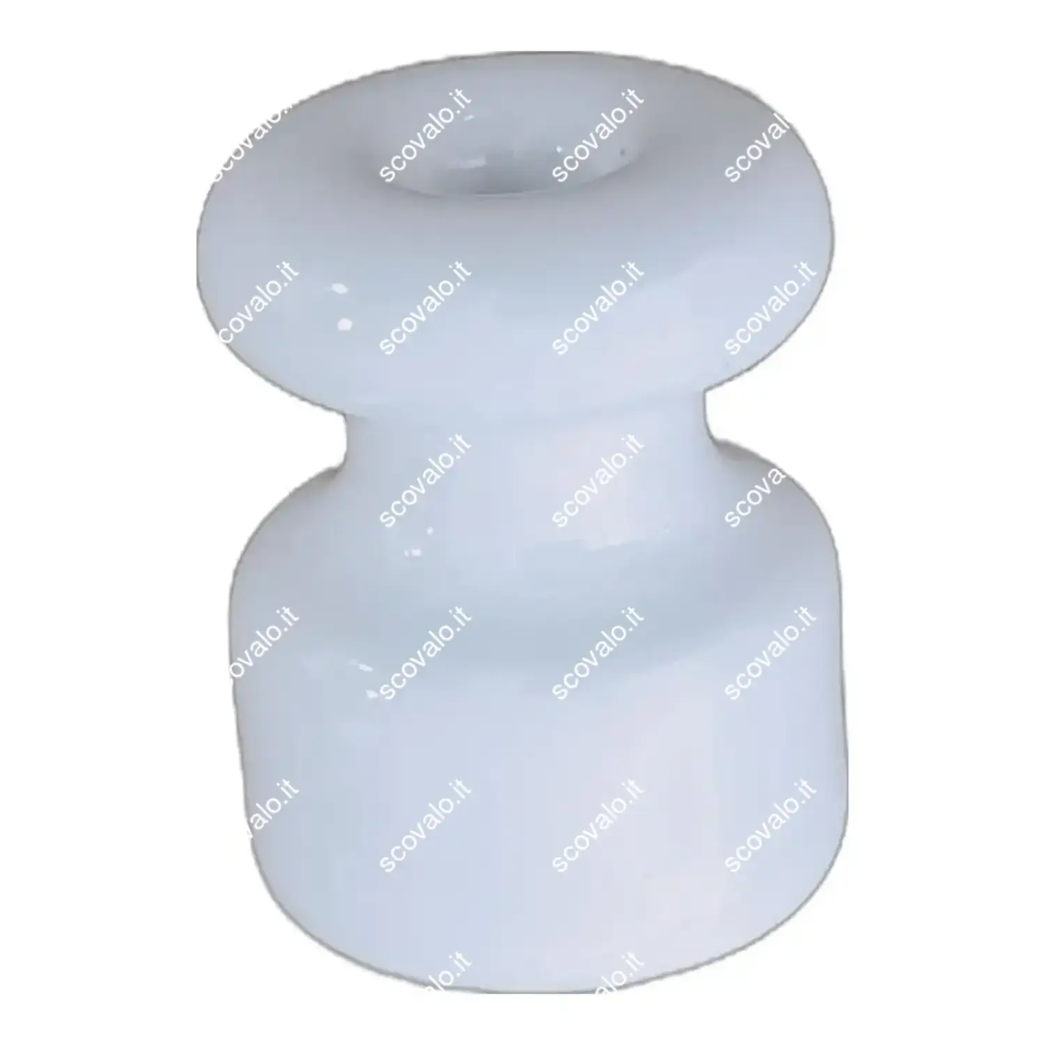 immagine isolatore porcellana ceramica cavi trecciati diametro 18mm cavo treccia nottolino