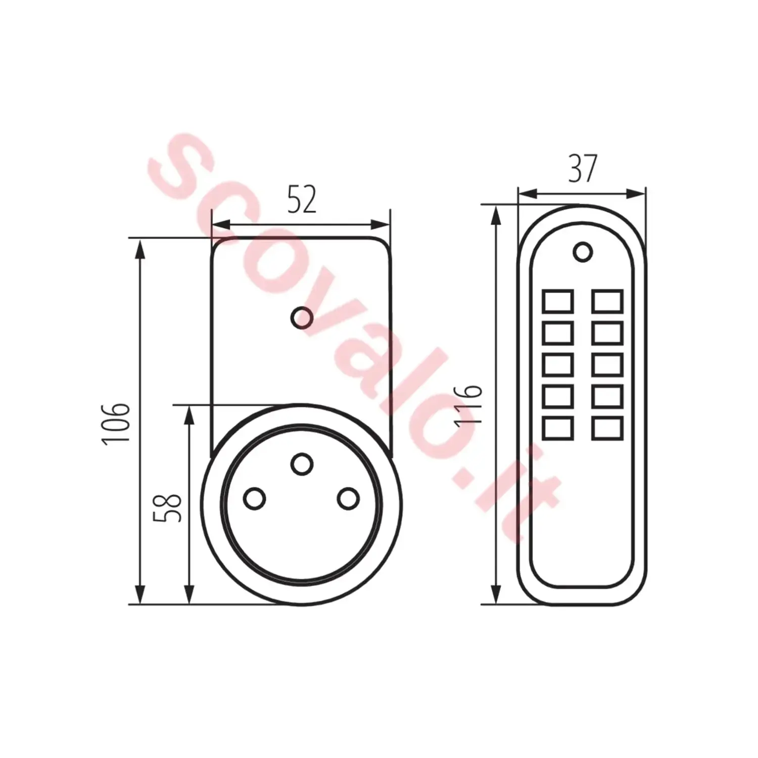 immagine kit 3 prese radiocomandate elettriche telecomandate a distanza telecomando