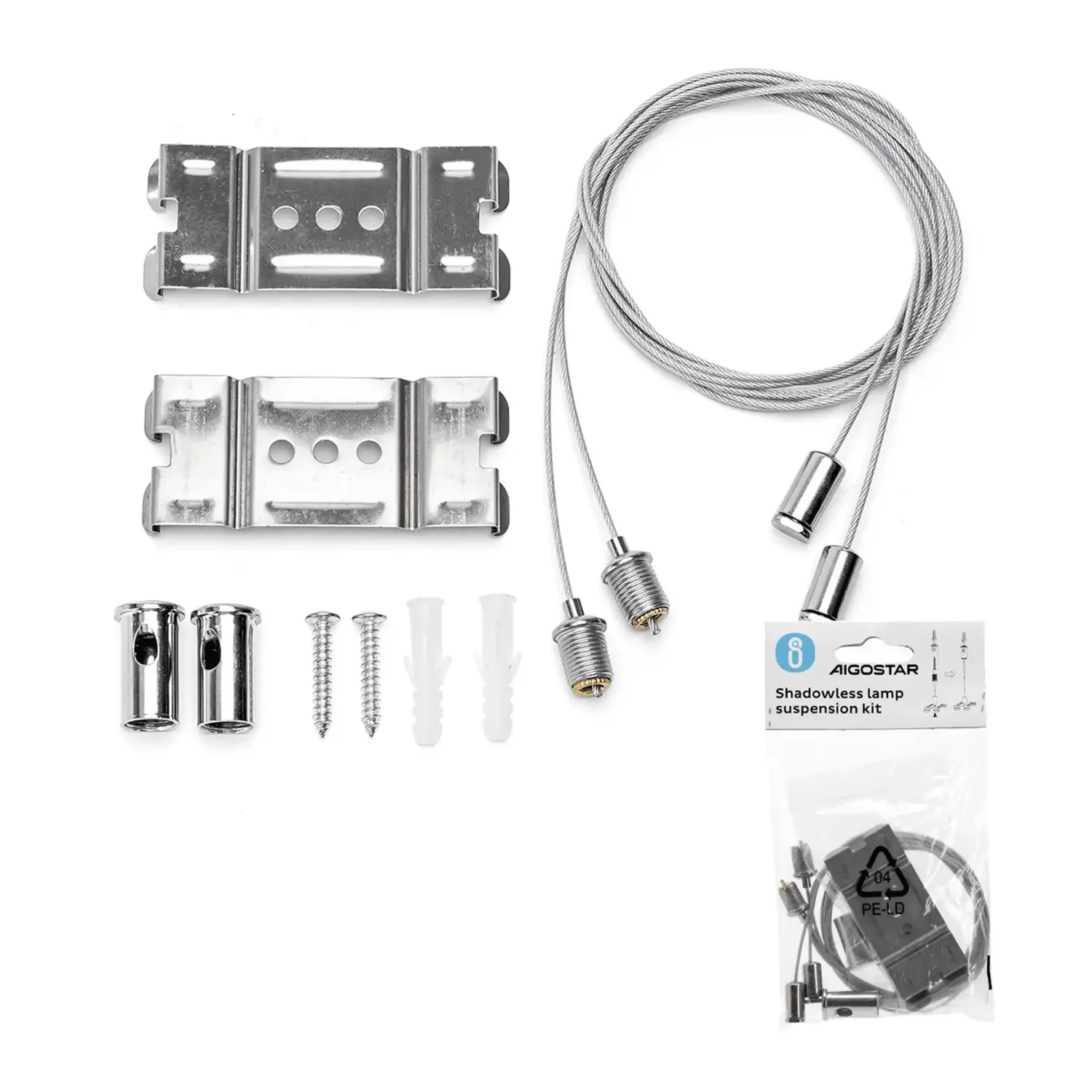 immagine del prodotto Kit di sospensione cordino per batten light luci led