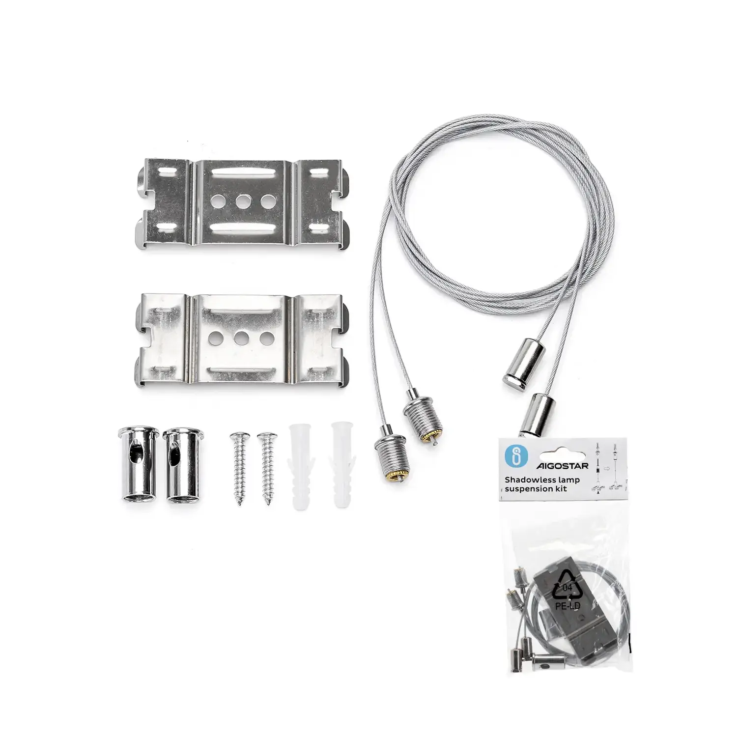 immagine Kit di sospensione cordino per batten light luci led