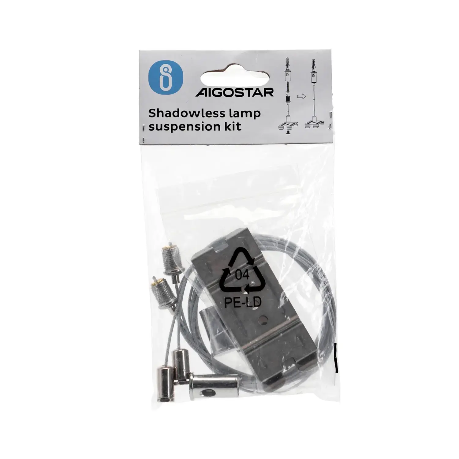 immagine Kit di sospensione cordino per batten light luci led