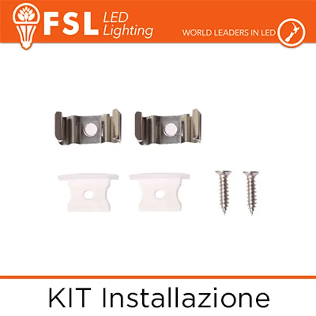 immagine del prodotto kit installazione per profilo ad incasso lif flpabrec2m